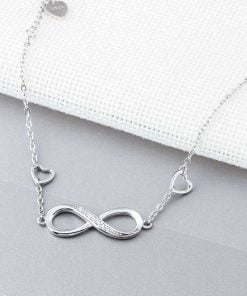 bracelet symbole infini argent