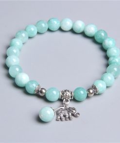 Bracelet elephant turquois